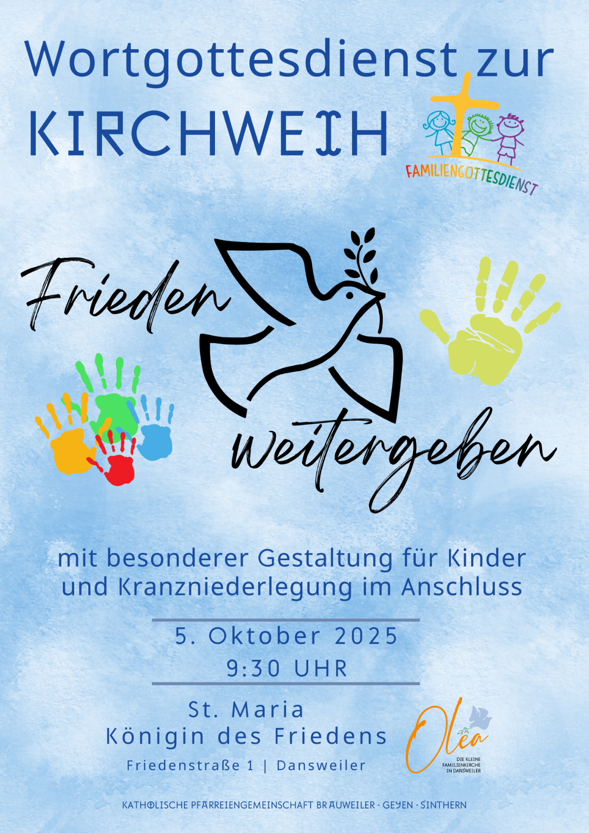 Plakat Kirchweih Oléa 2025